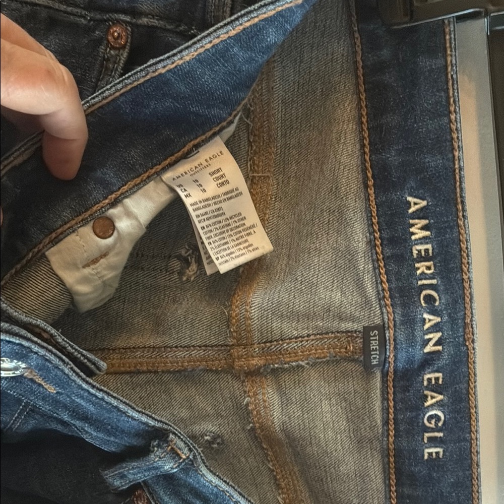 American Eagle Outfitters Women's Dark Blue Slim Stretch Jeans